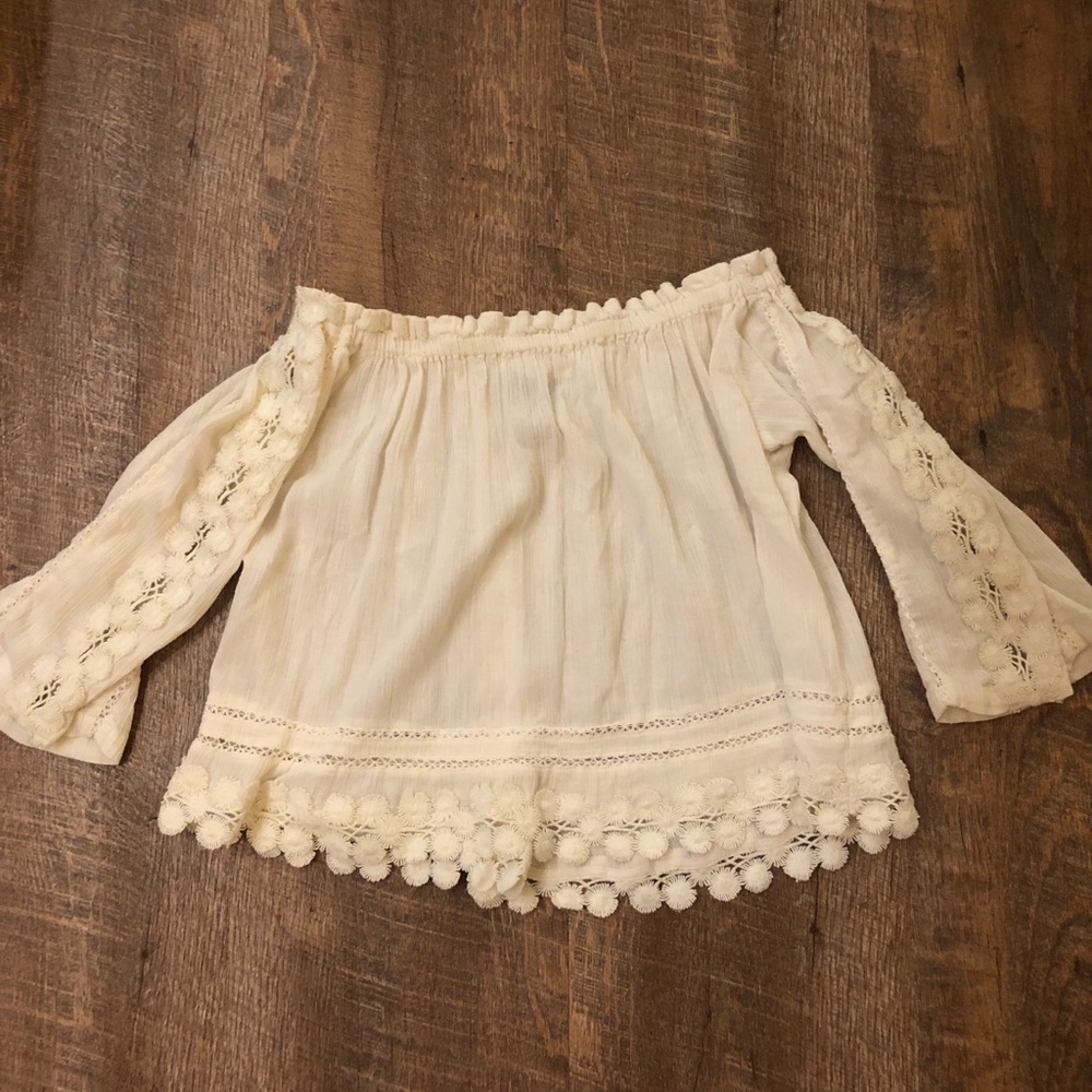 Topshop off the shoulder top